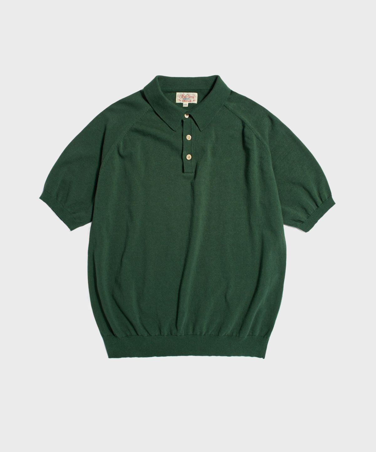 레드토네이도(RED TORNADO) Retro Knitted Polo Shirt Green