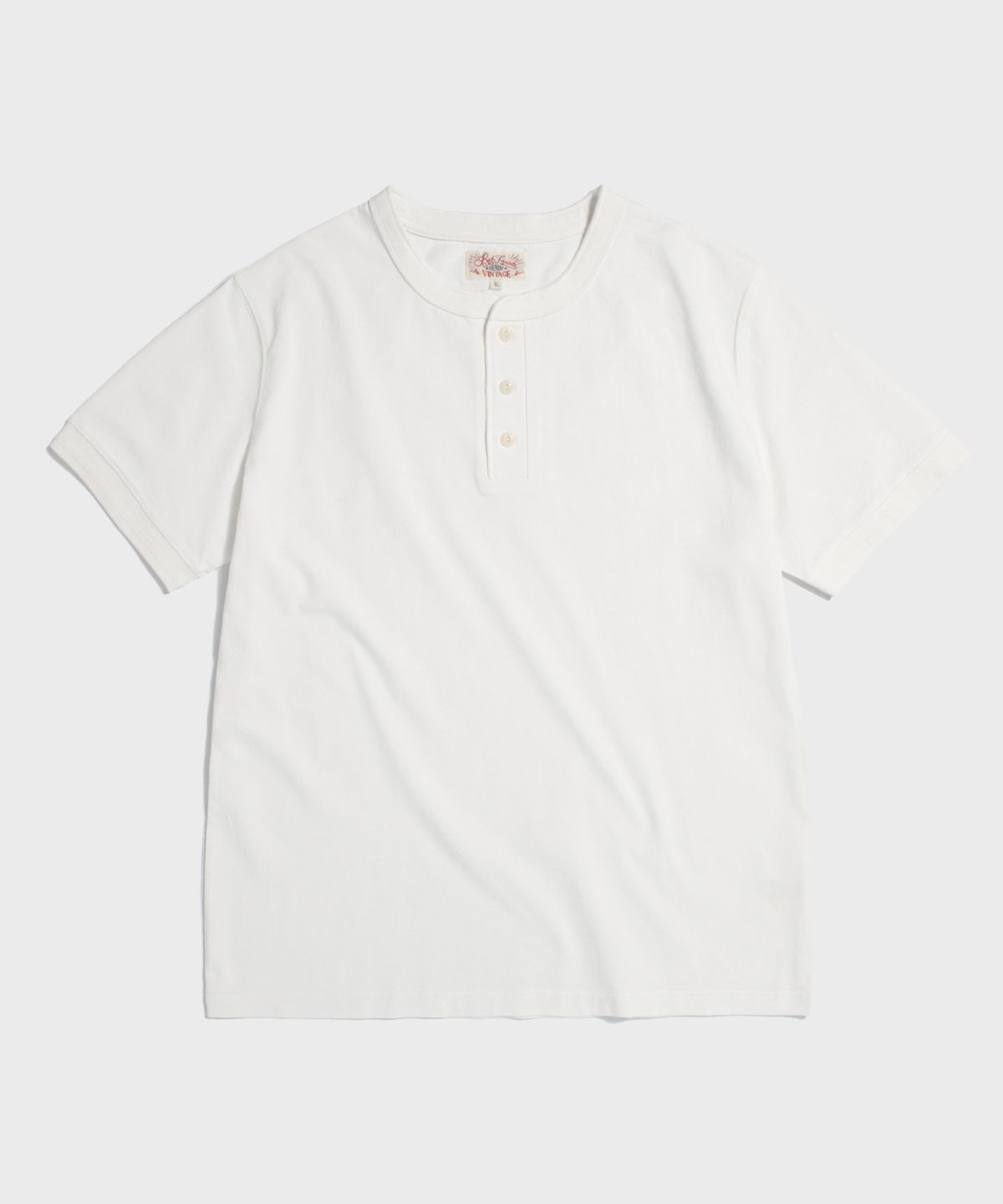 레드토네이도(RED TORNADO) Vintage Cotton Short Sleeve Henley Tee Ivory