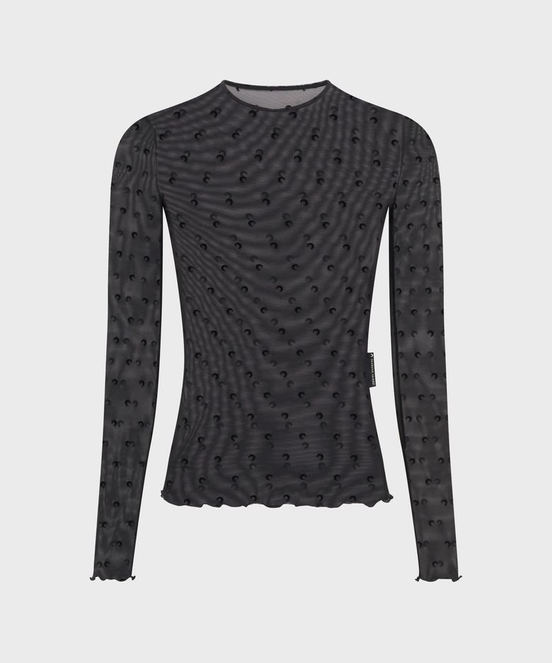 (W) 플림티 문 크루넥 롱슬리브 탑 블랙 PLUMETIS MOON CREWNECK LS TOP BK99 BLACK