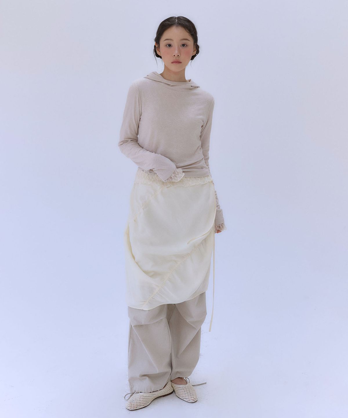 아우로(OURO) COTTON POCKET JOGGER PANTS [ BEIGE ]