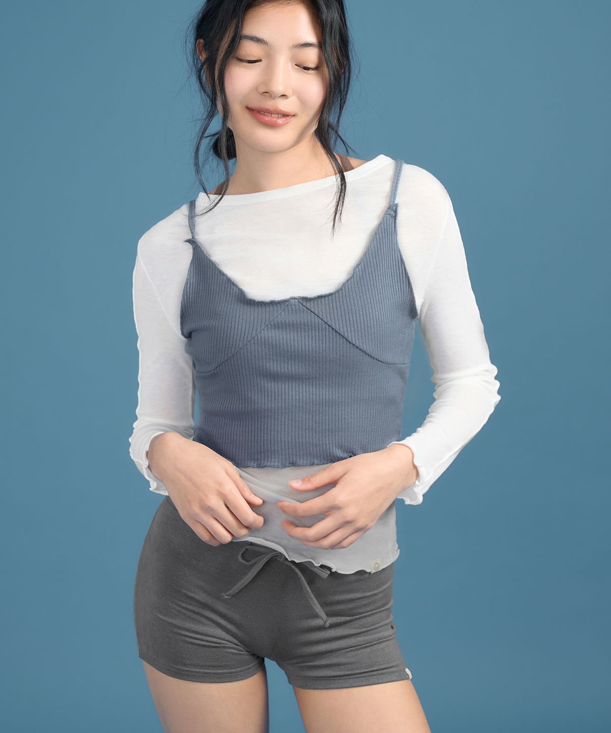 디야니(DHYANI) Prima Shorts (Brush Gray)