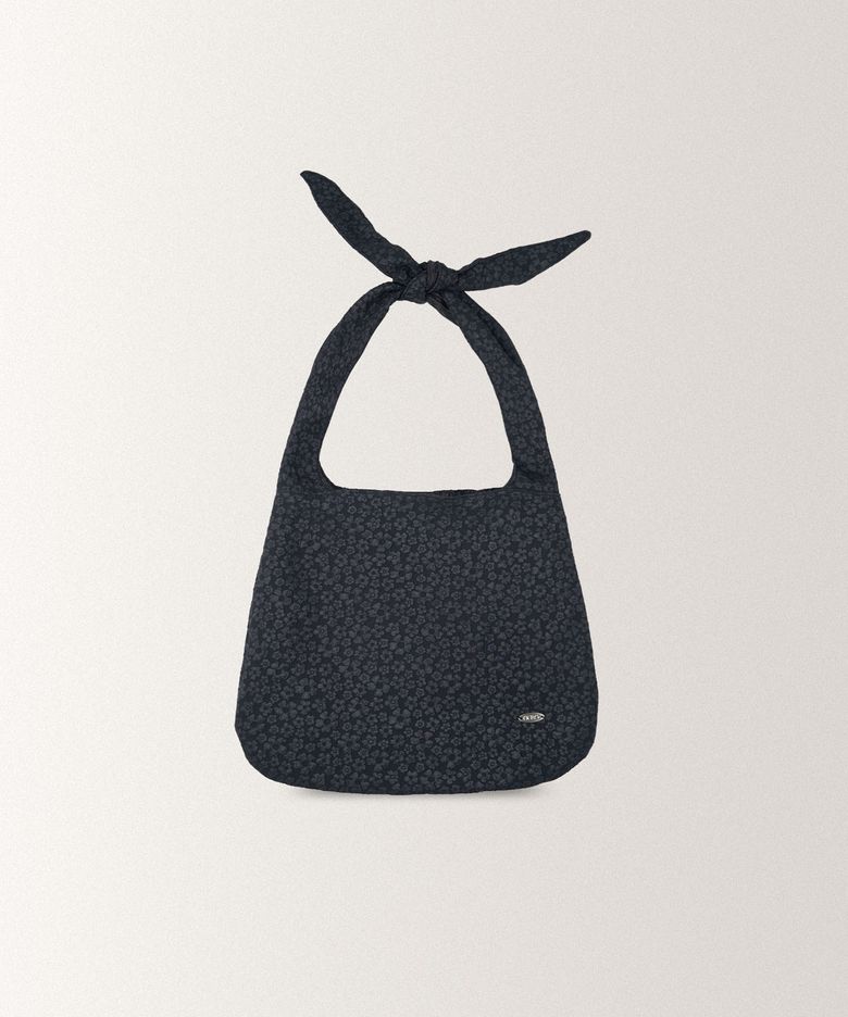 JAQUARD FLOWER TOTE BAG [ NIGHT ]