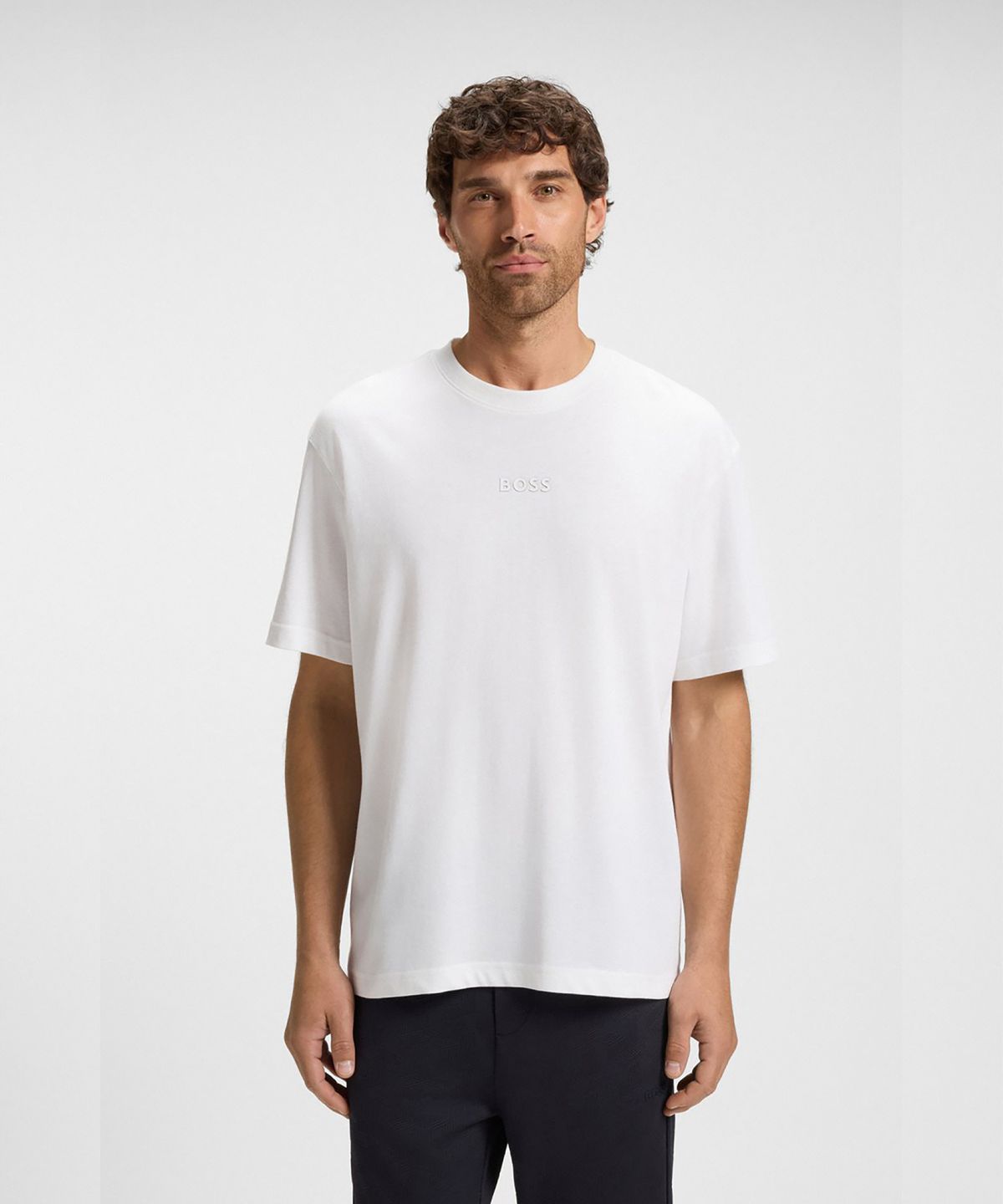 보스(BOSS) Tee 10 반팔 티셔츠 오버핏 50519368_100