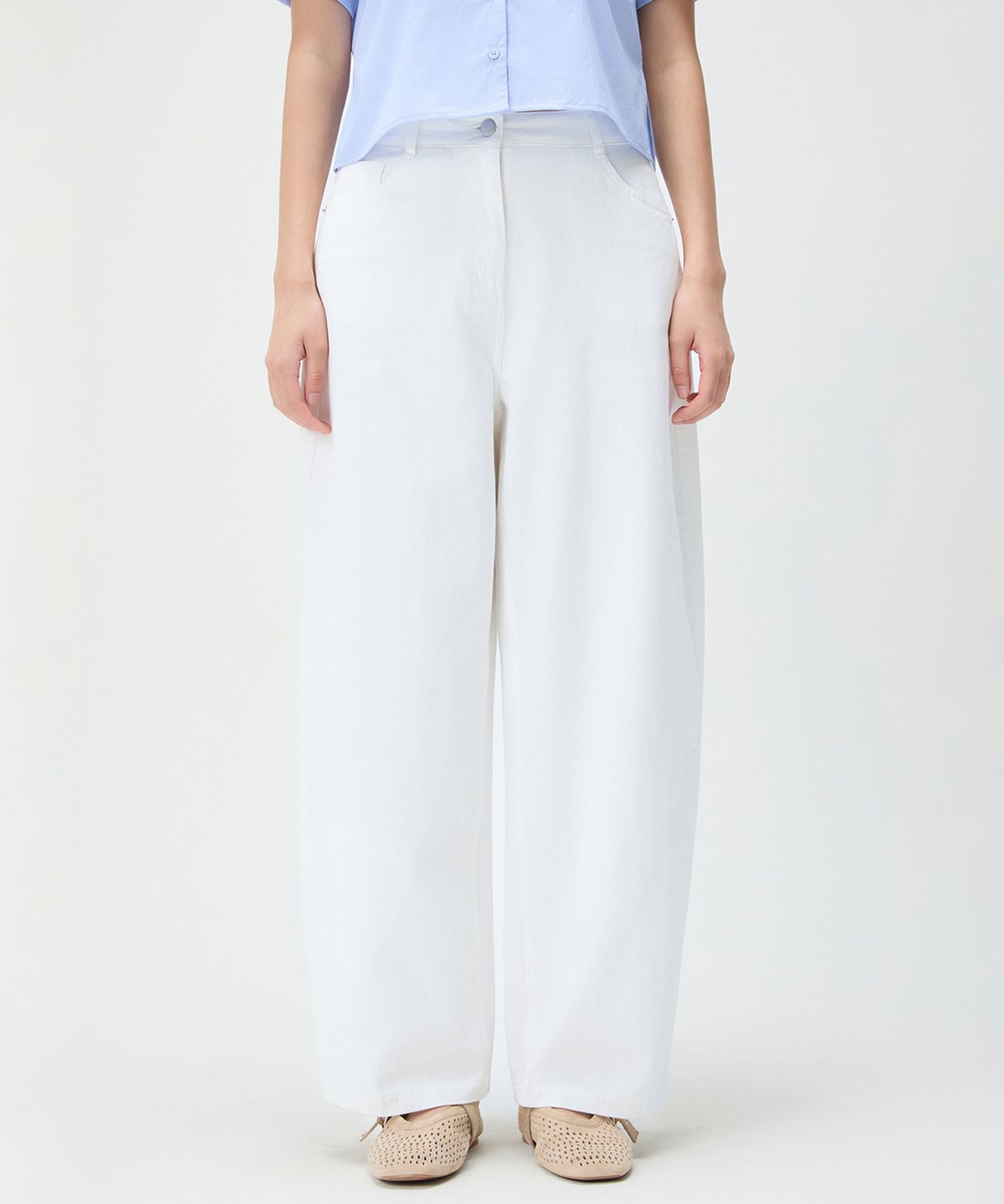 미쏘(MIXXO) 벌룬핏 코튼팬츠_MIWTCG502G