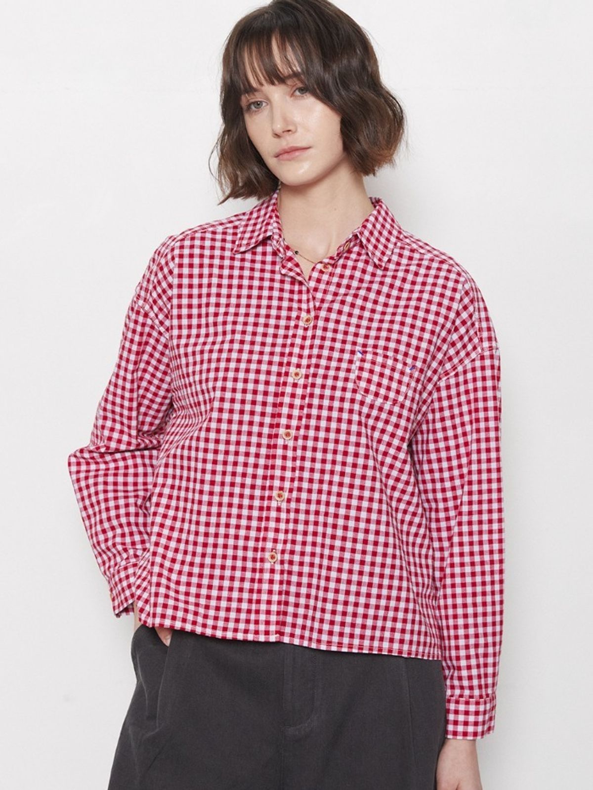 레이허(RAYHER) GINGHAM CHECK SHIRT[2COLORS]