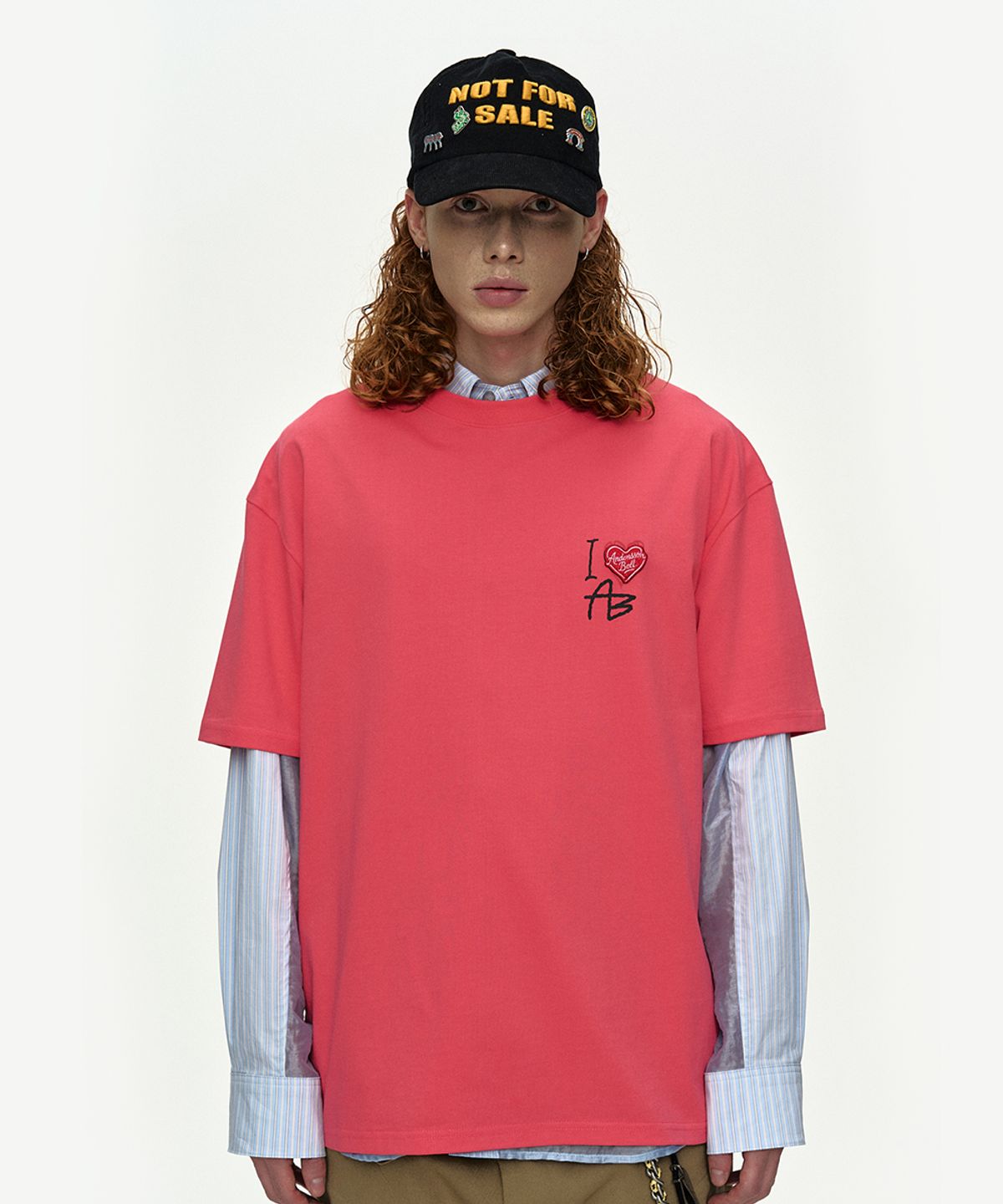 앤더슨벨(ADSB ANDERSSON BELL) (ESSENTIAL) UNISEX ARCHIVE T-SHIRT atb1422u(PINK)