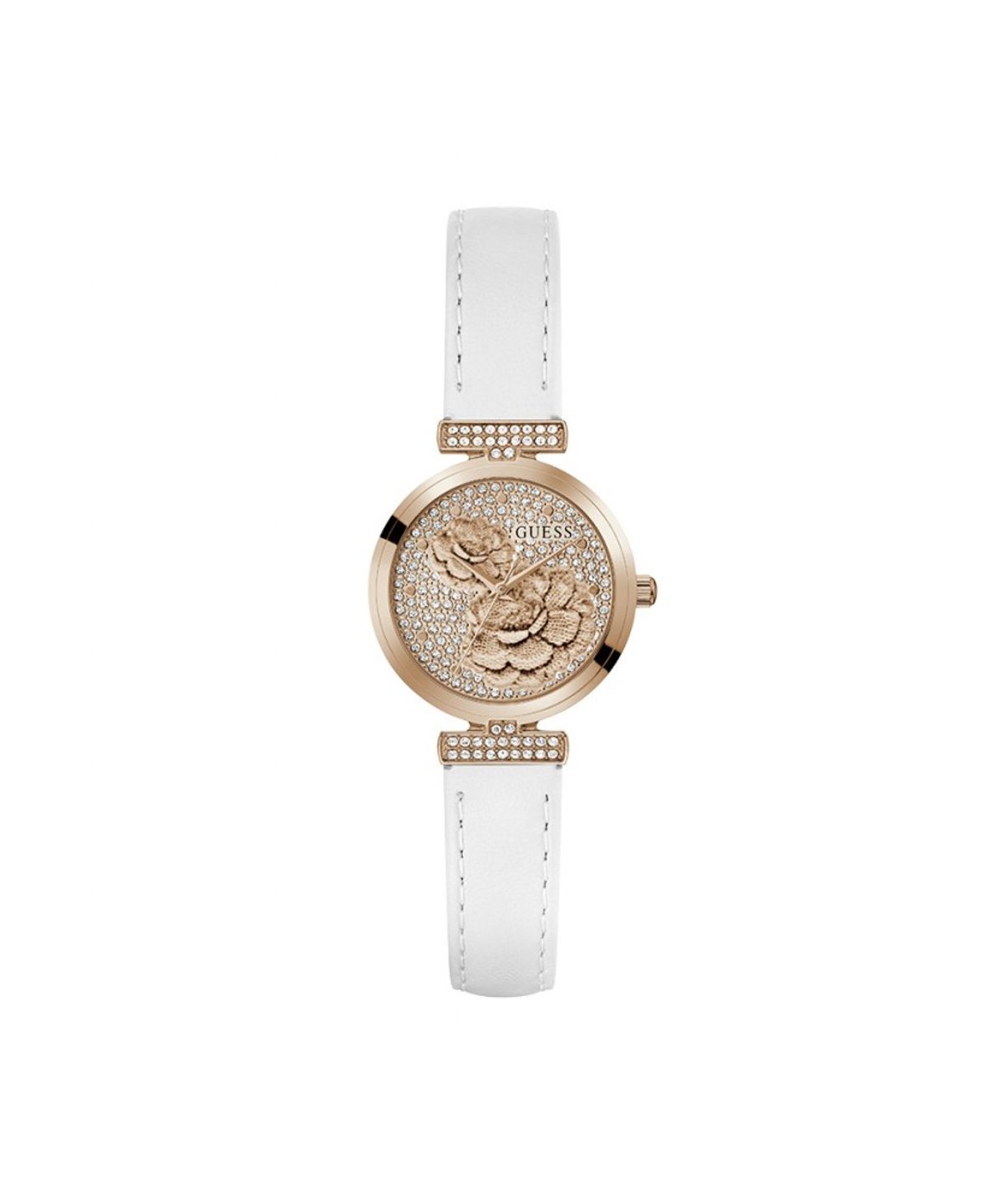 게스 시계(GUESS WATCH) 화이트 레더 어레이 (GW1046L4) 여성시계