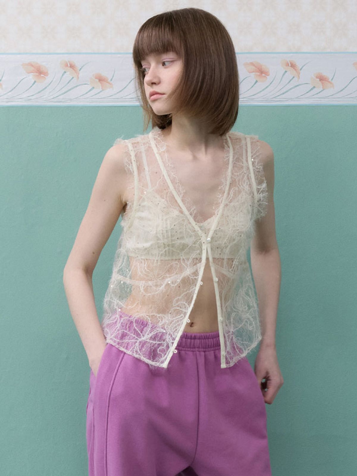 뮈르뮈르(MURMURE) 비즈 뷔스티에 베스트_Beads Bustier Vest