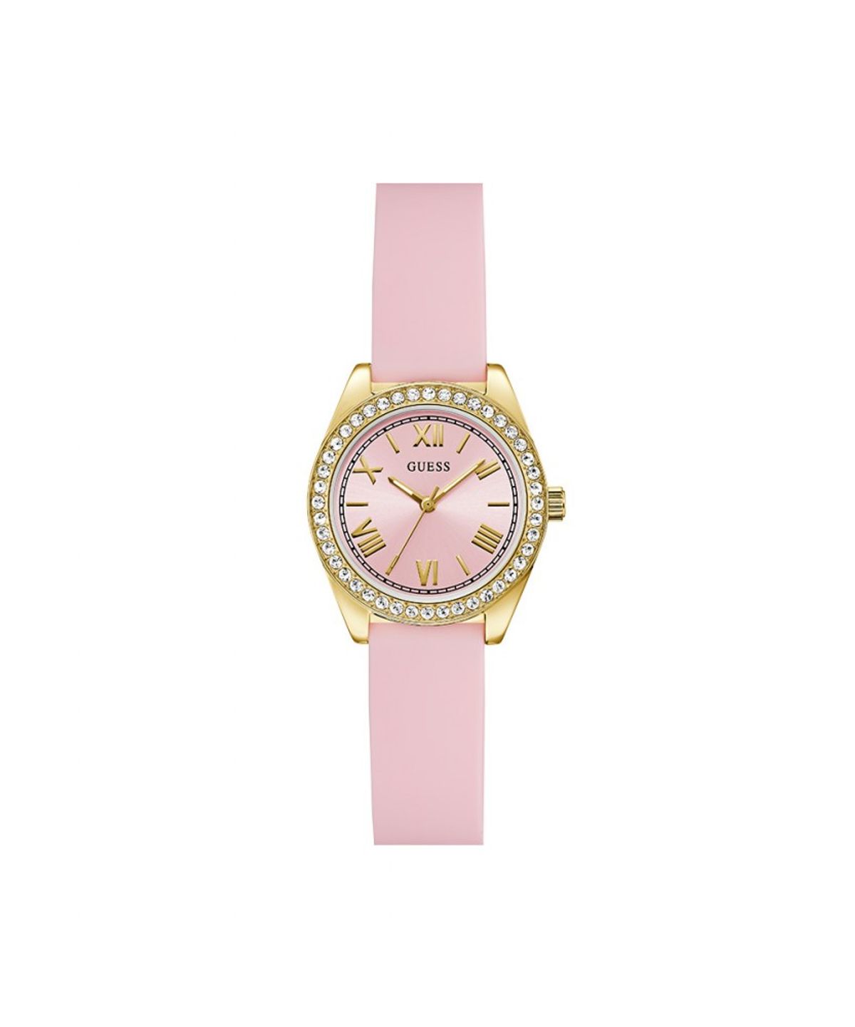 게스 시계(GUESS WATCH) 핑크 실리콘 미니 루나 (GW1000L2) 여성시계