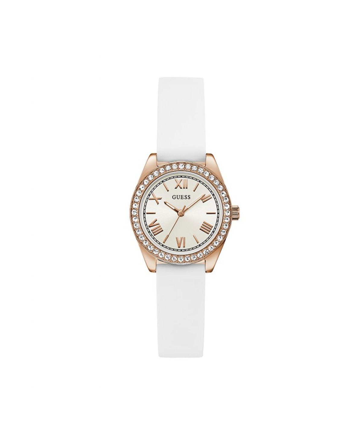 게스 시계(GUESS WATCH) 화이트 실리콘 미니 루나 (GW1000L3) 여성시계