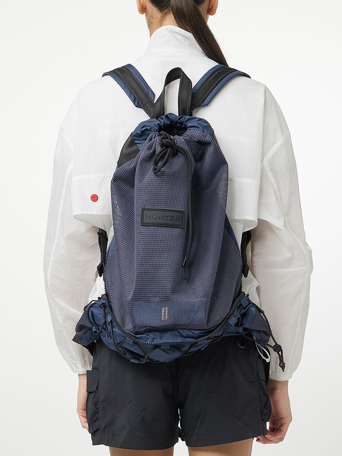 헌터(HUNTER) [UNISEX] 트래블 메쉬 투웨이 백팩 - 블루그레이 HEUK301BBZBGY