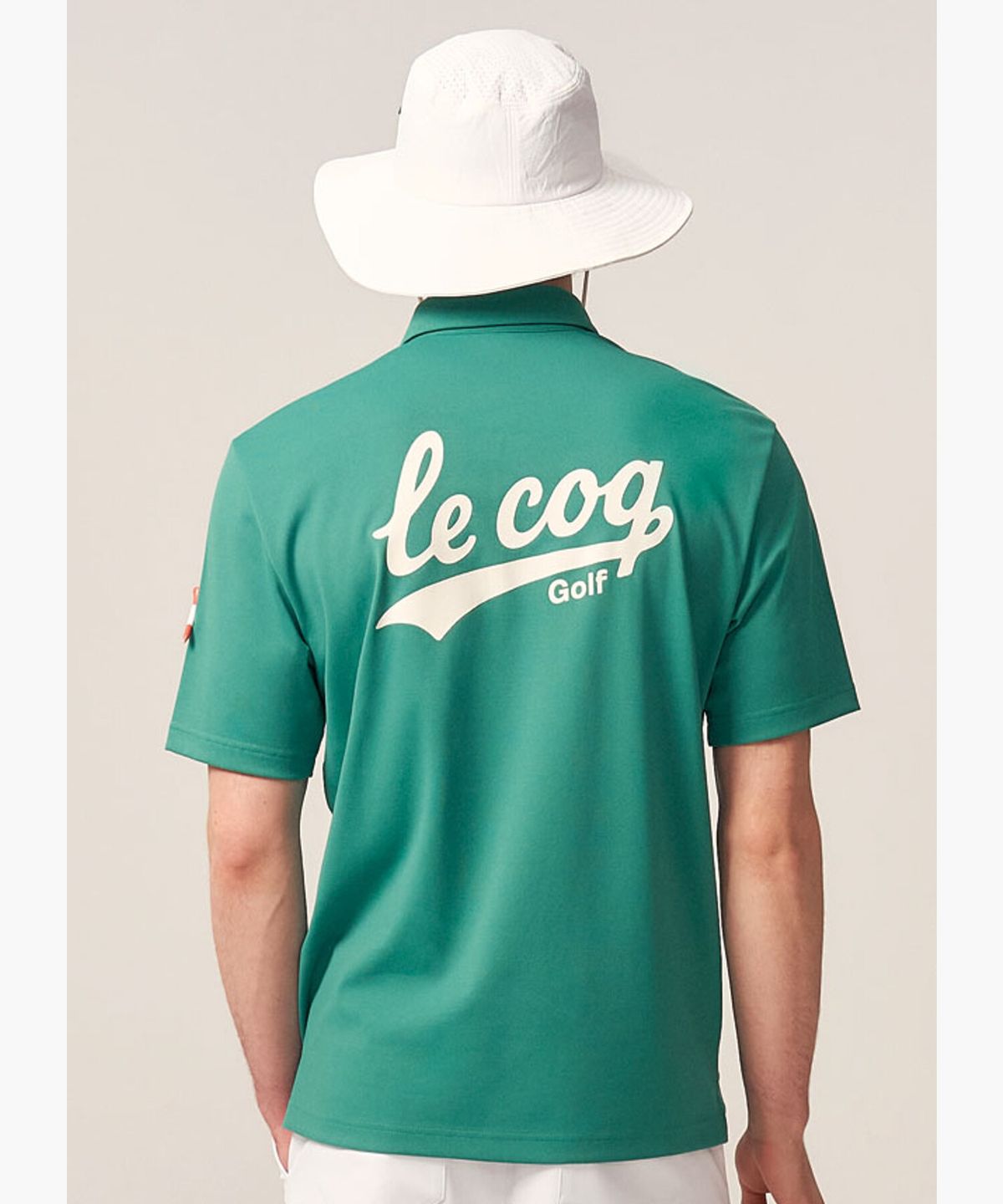 르꼬끄 골프(LECOQ GOLF) 남성 커브드 아트워크 PQ티셔츠 _GREN GR221MTS41