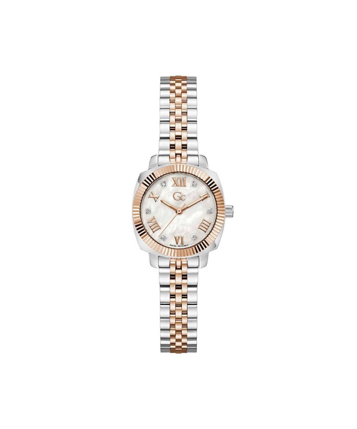 지씨시계(GCWATCH) 실버 로즈골드 플레어 쿠션 미니 (Z73002L1) 여성시계