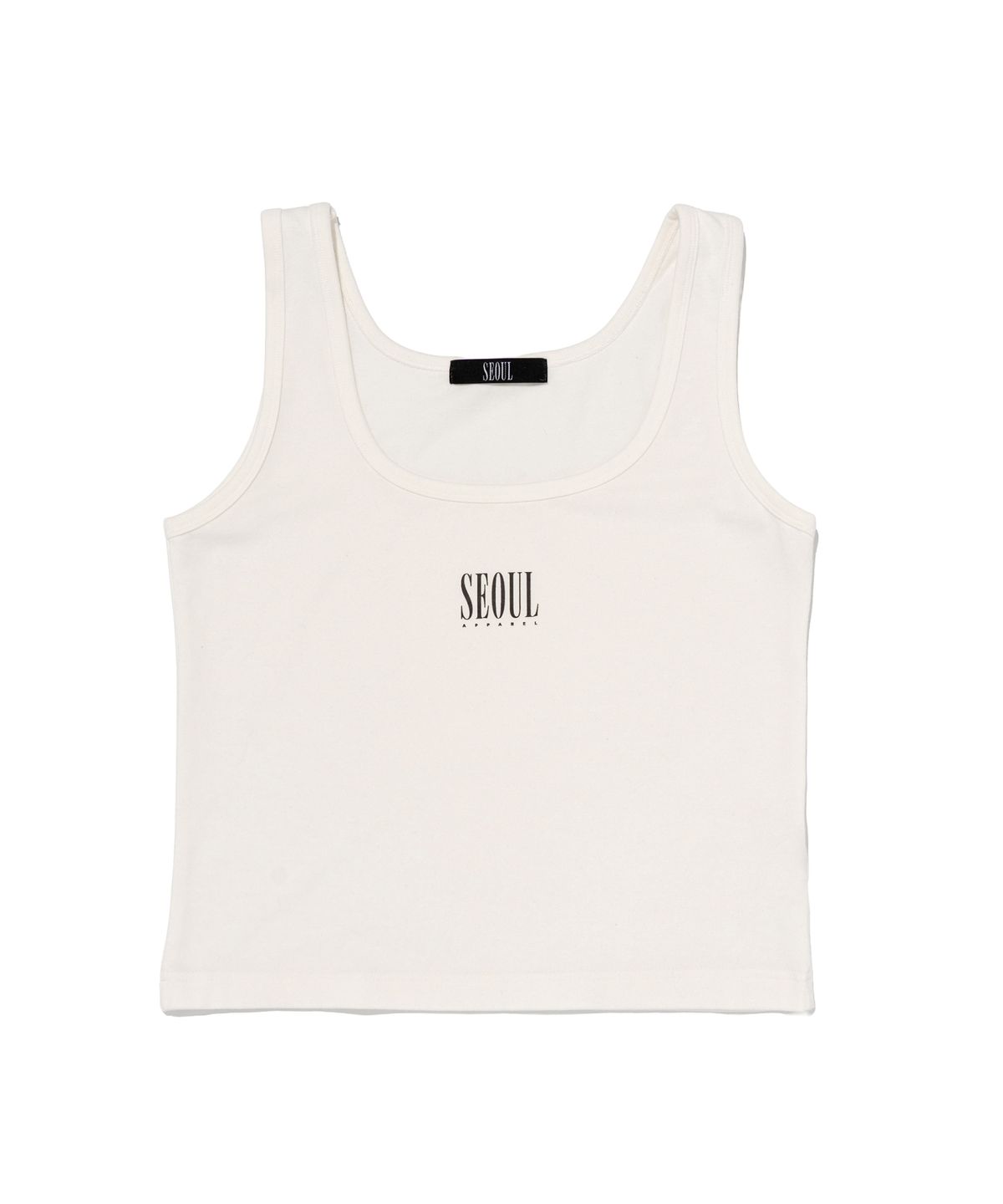 서울어패럴(SEOUL APPAREL) 보트넥 슬리브리스 (화이트)