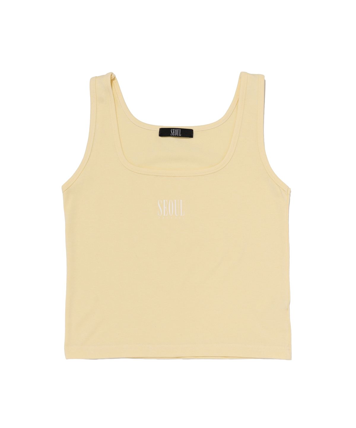 서울어패럴(SEOUL APPAREL) 보트넥 슬리브리스 (옐로우)