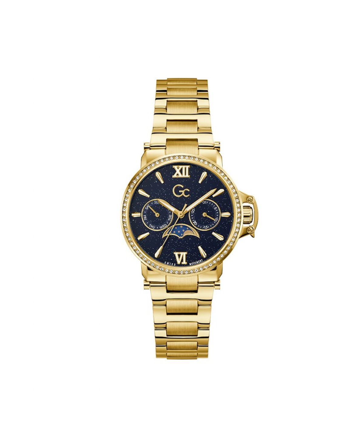 지씨시계(GCWATCH) 블루 골드 문시크 (Z69004L7) 여성시계