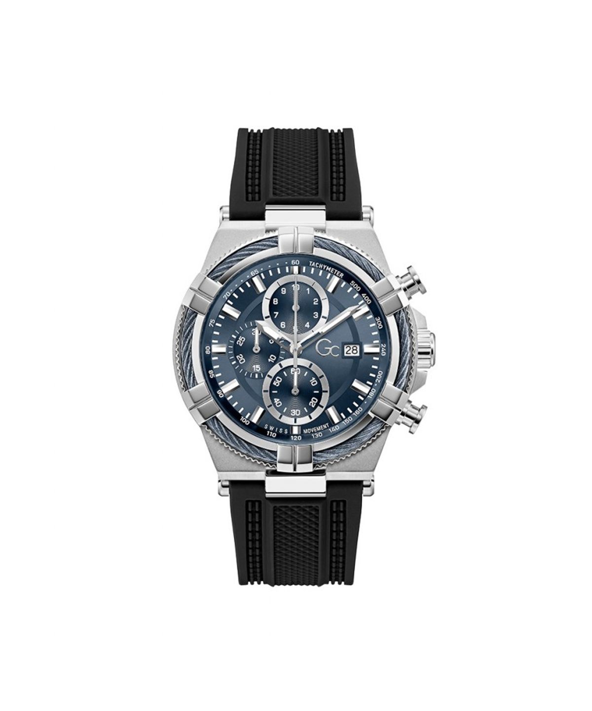 지씨시계(GCWATCH) 블루 실리콘 아이언 포스 (Z76003G7) 남성시계