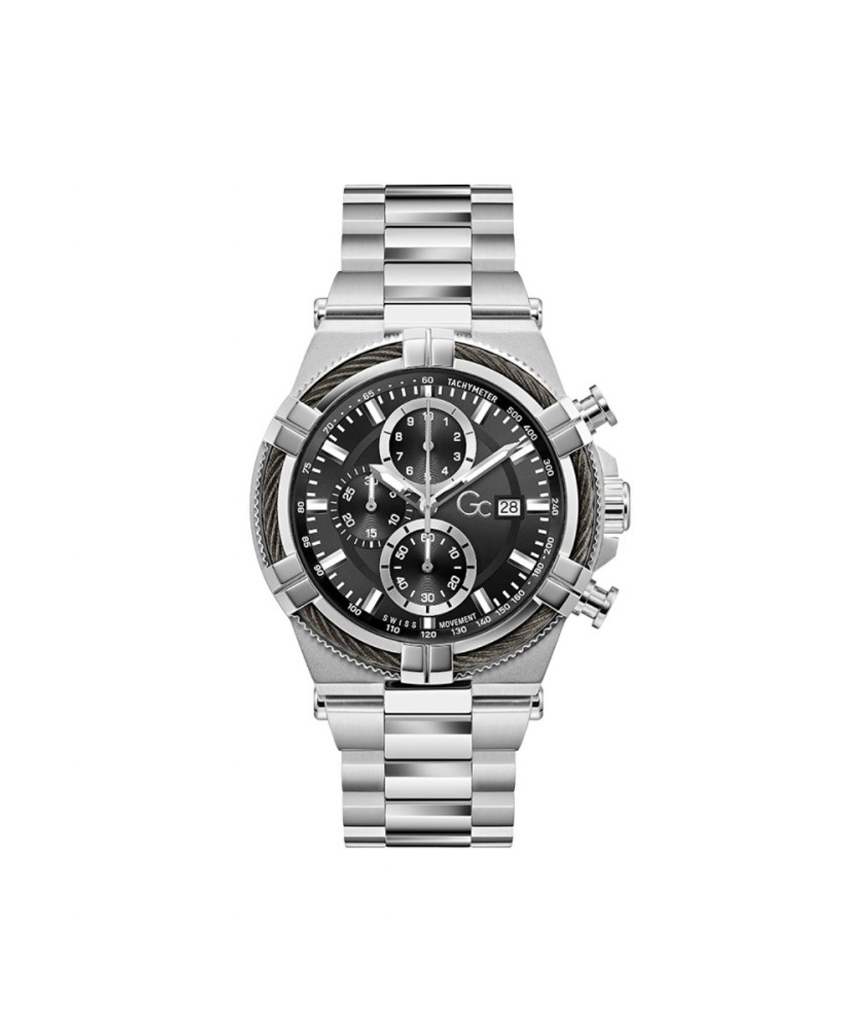 지씨시계(GCWATCH) 블랙 실버 아이언 포스 (Z76001G2) 남성시계