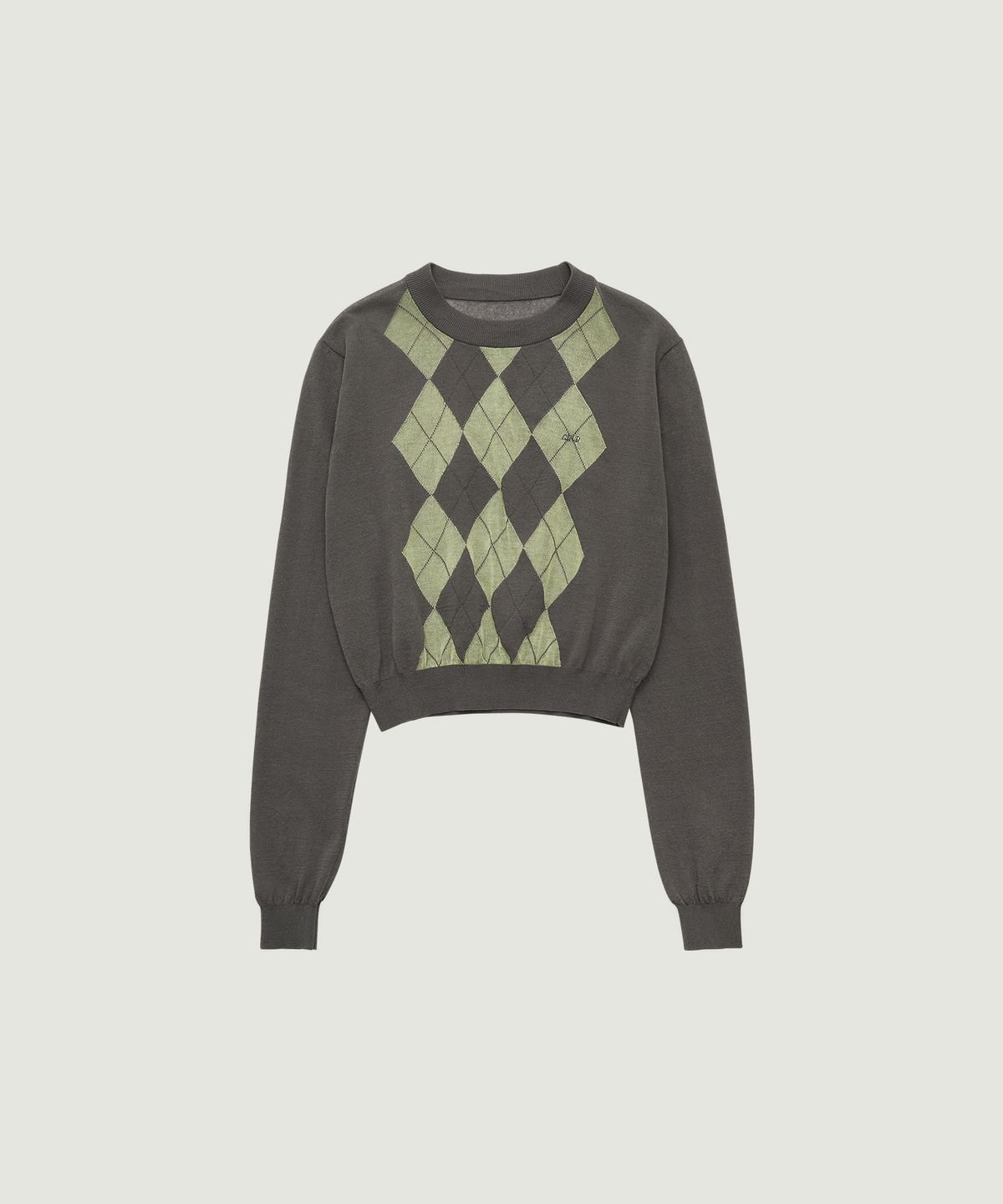 그로브(GROVE) KATIE ARGYLE KNIT (CHARCOAL)