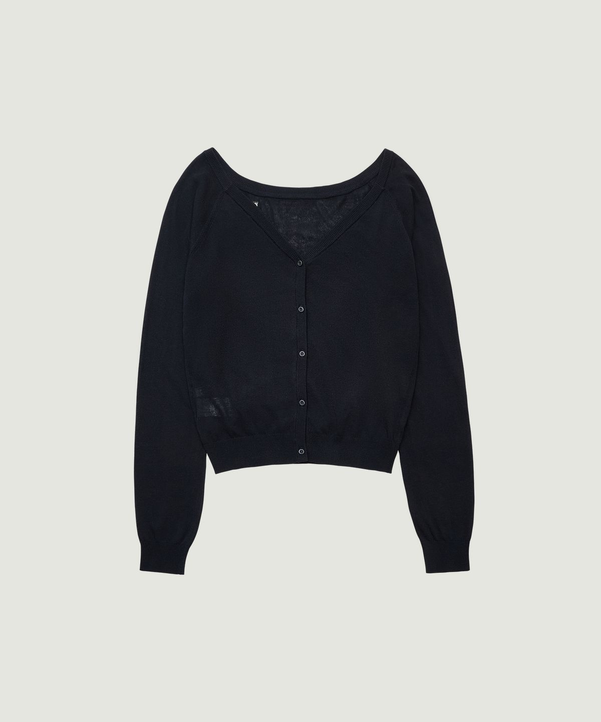 그로브(GROVE) COLETTE OFF-SHOULDER CARDIGAN (NAVY)