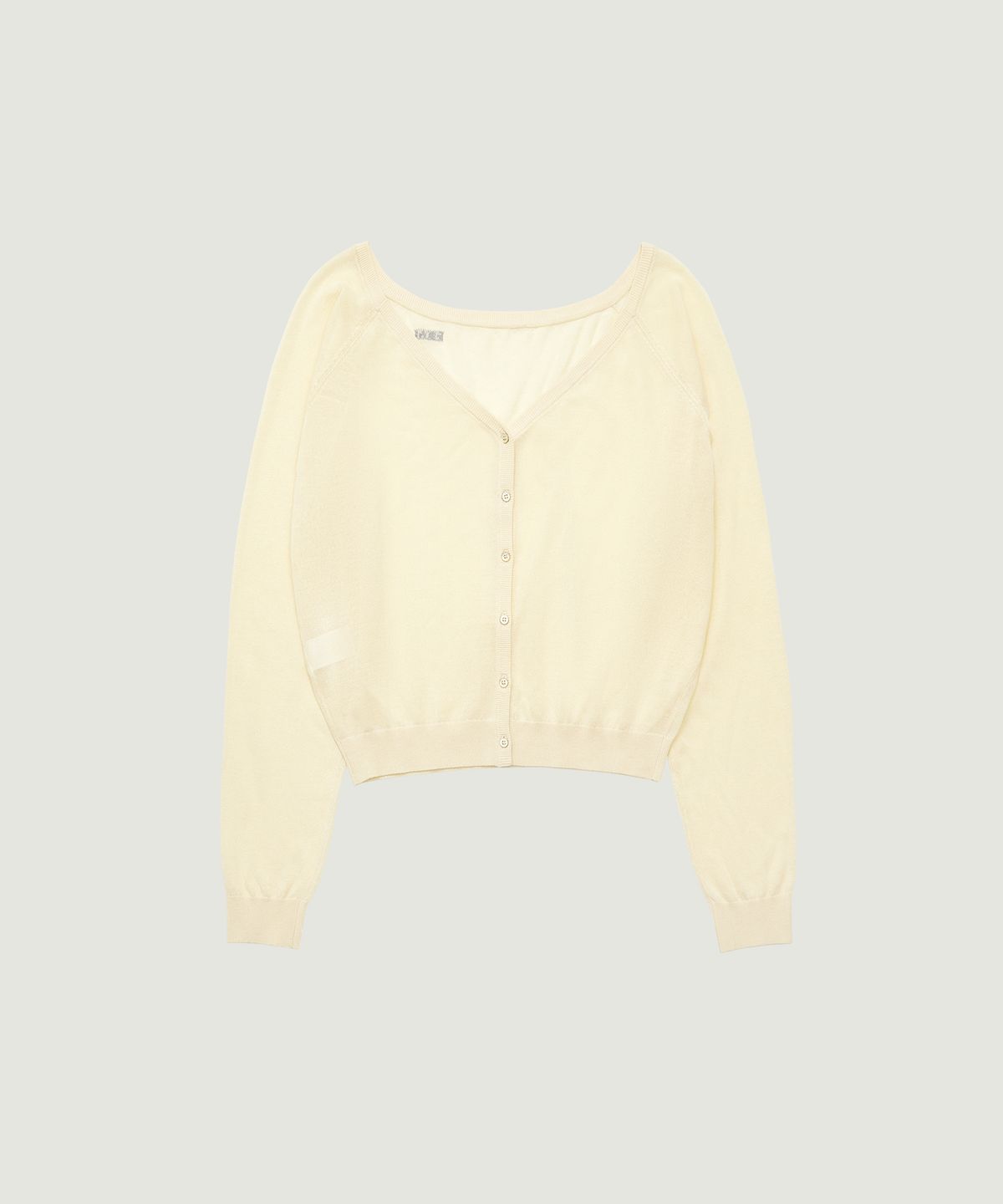 그로브(GROVE) COLETTE OFF-SHOULDER CARDIGAN (CREAM)