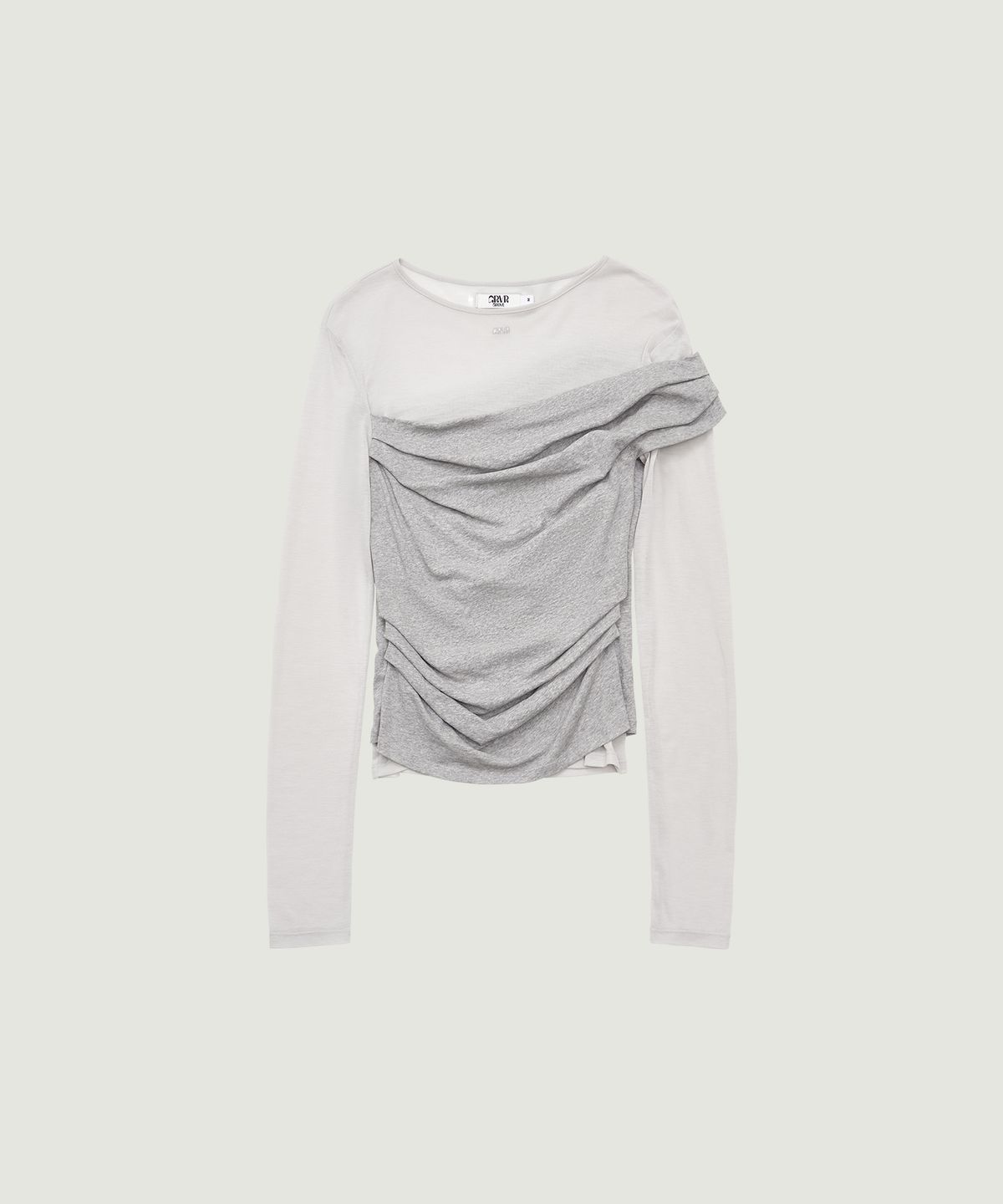 그로브(GROVE) SHADE LAYERED T-SHIRT (MELANGE GRAY)