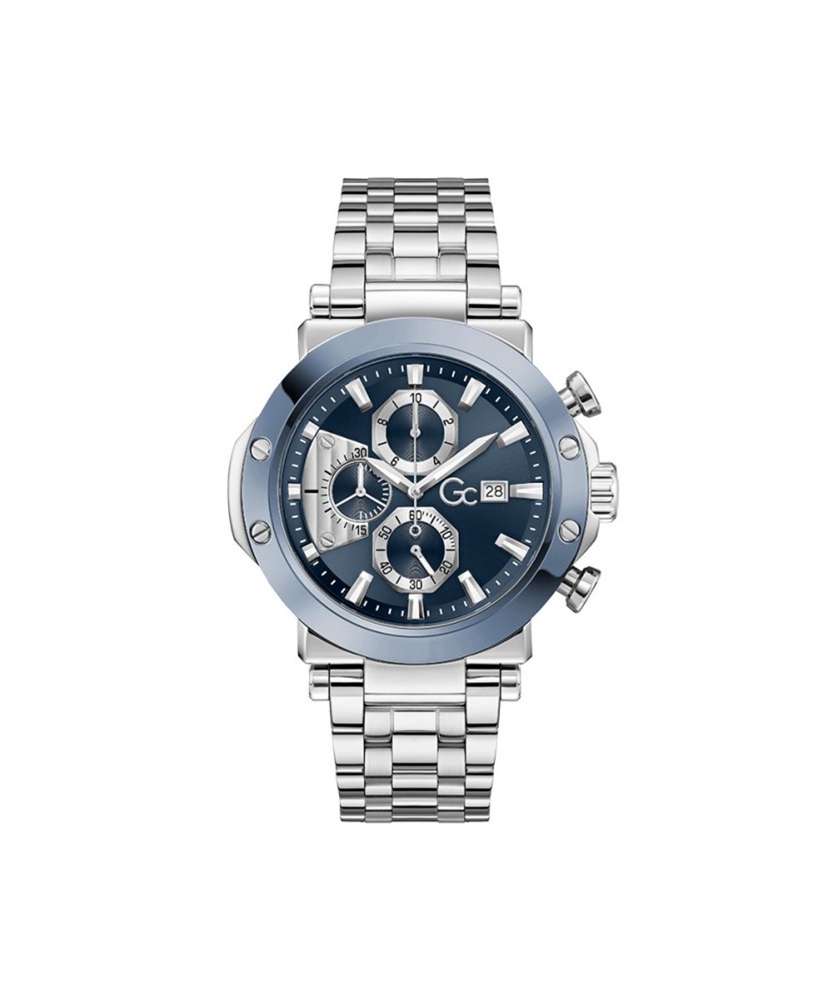 지씨시계(GCWATCH) 블루 실버 테크노 포스 (Z75002G7) 남성시계