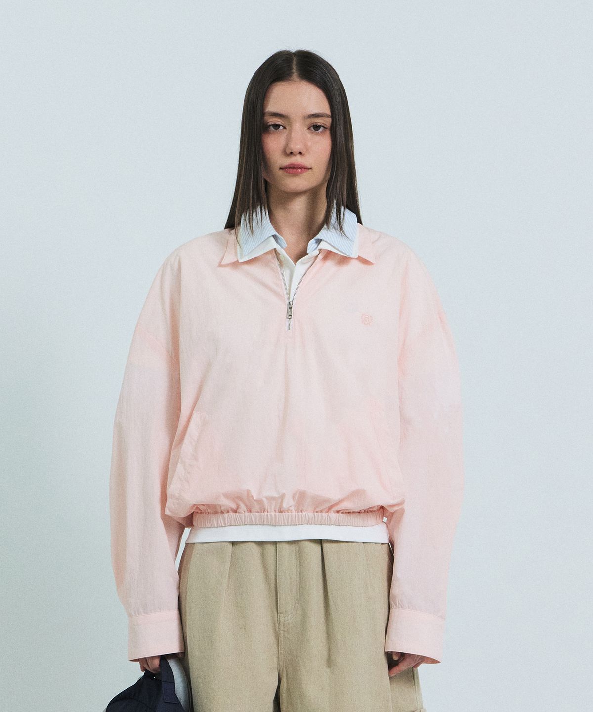 그로브(GROVE) LUAN HALF ZIP-UP (PINK)