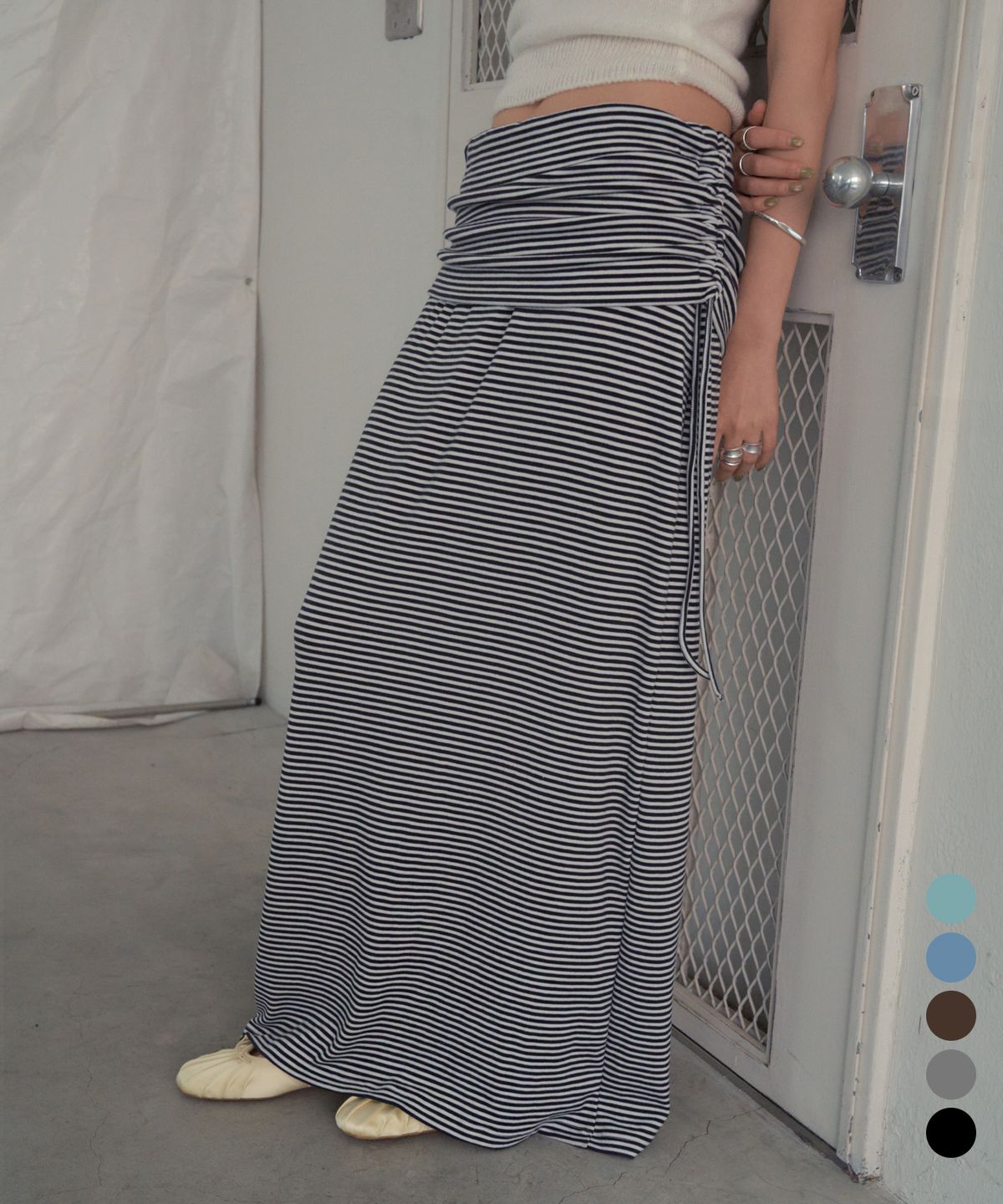 씨타(CITTA) Every Day Stripe Long Skirt_CTS628(5color)