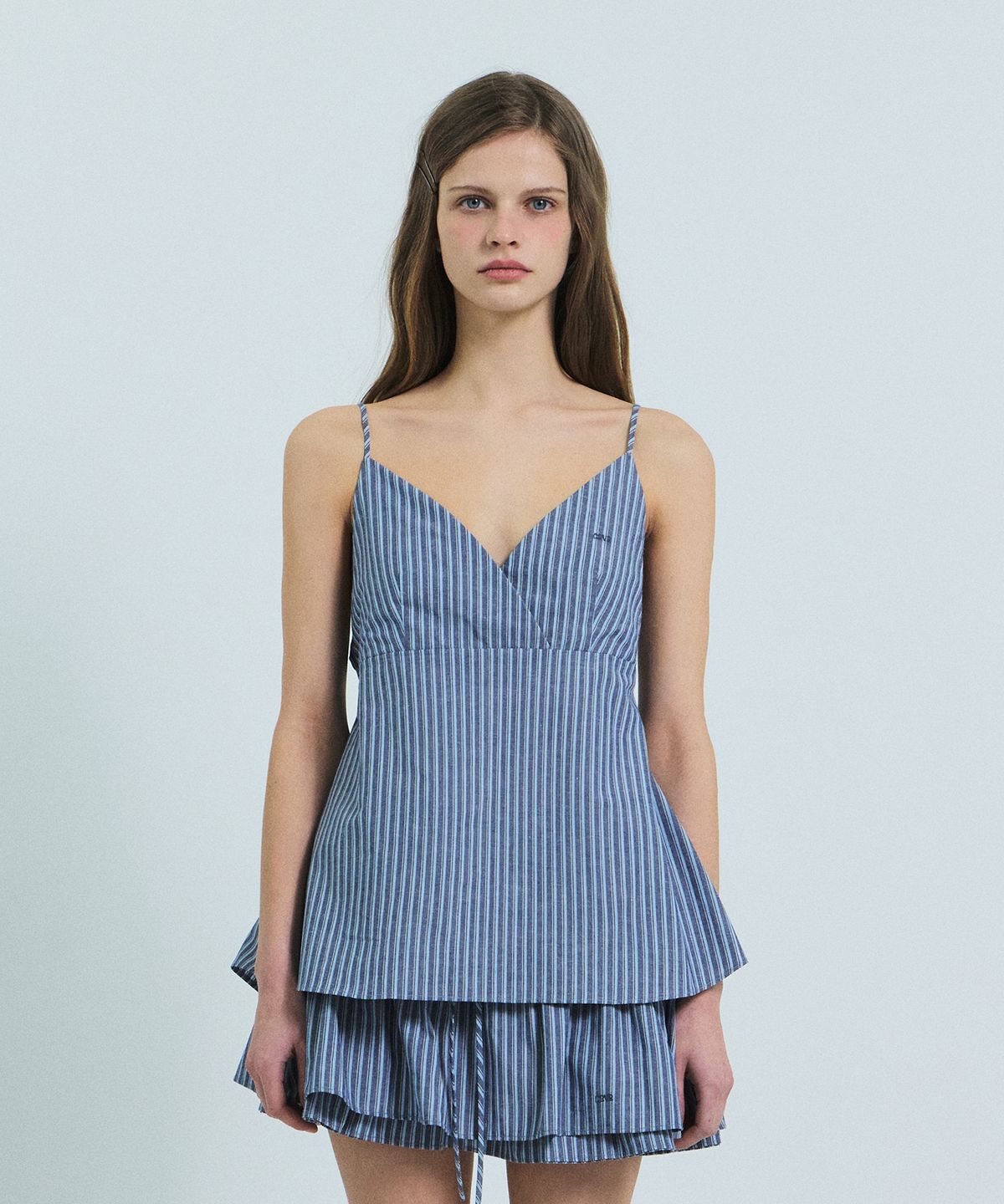 그로브(GROVE) LANI STRIPE SLEEVELESS (NAVY)