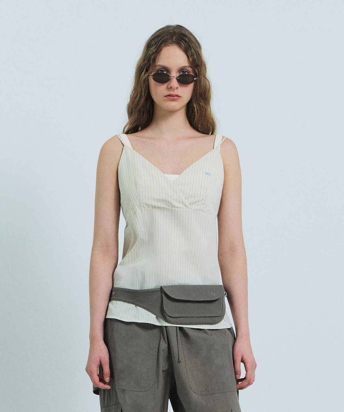 그로브(GROVE) LANI STRIPE SLEEVELESS (CREAM)
