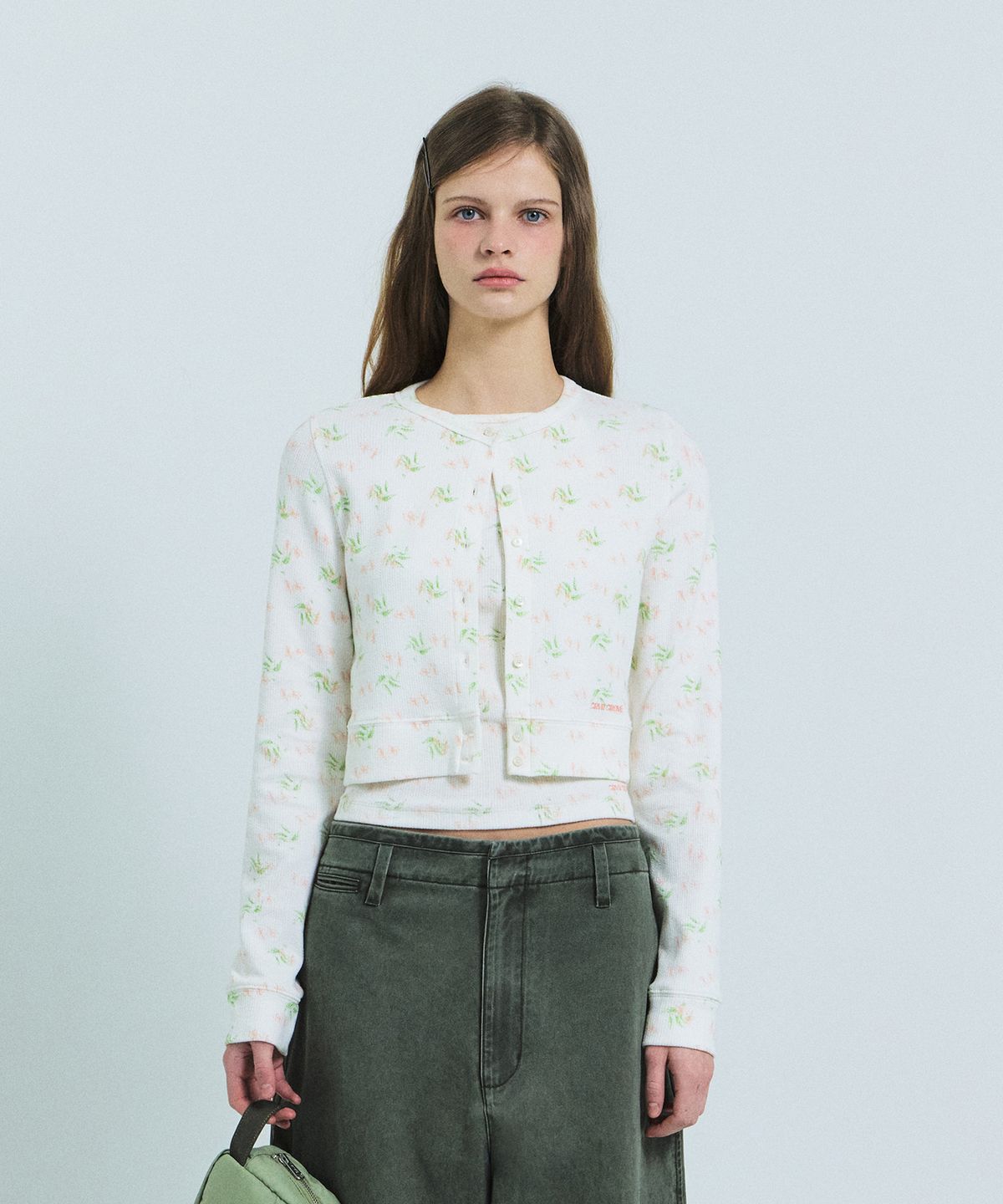 그로브(GROVE) FLORA CARDIGAN (WHITE)