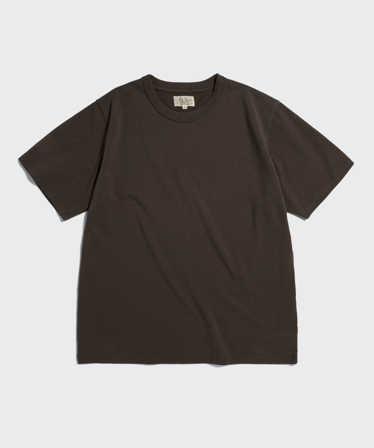레드토네이도(RED TORNADO) 9.5oz Cotton Basic Tee Mocha Brown