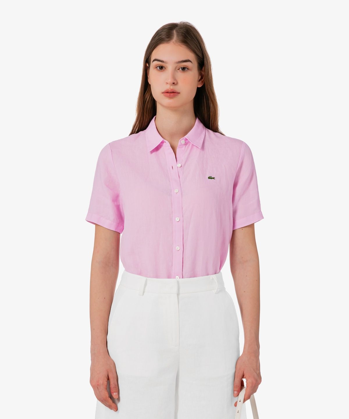 라코스테(LACOSTE) 여성 NEW 레귤러 반팔 셔츠 CF139E-56G Z4H