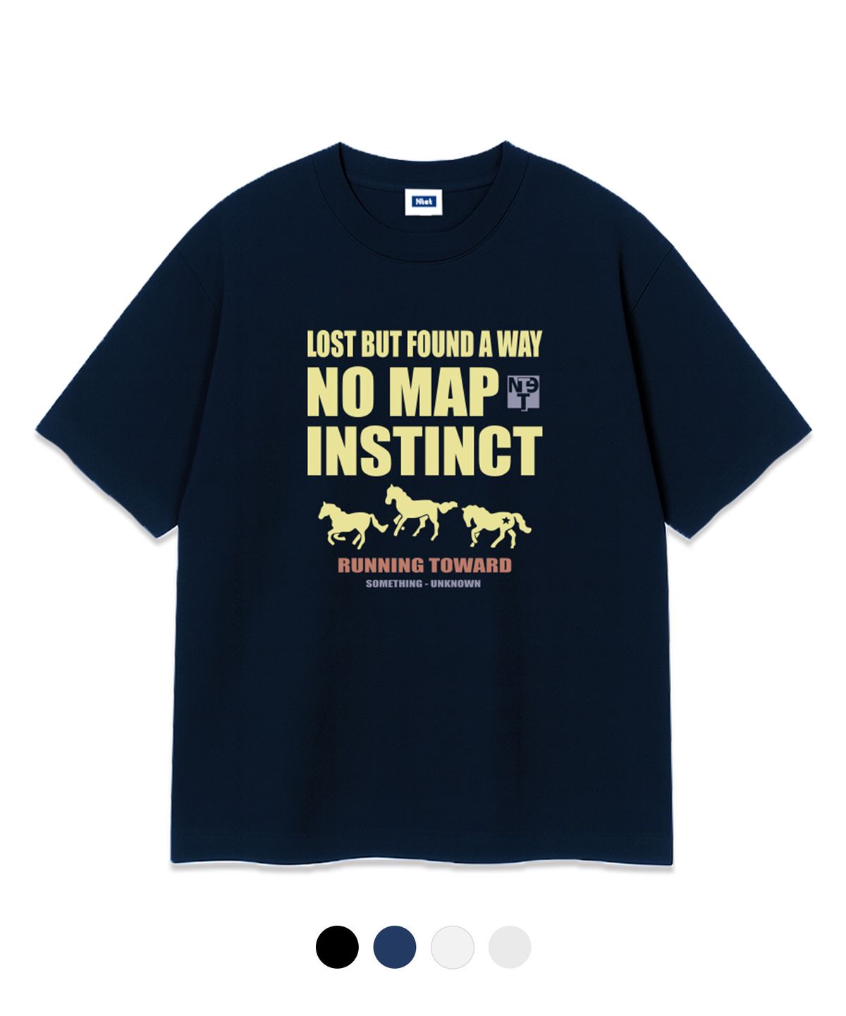 엔티이티(NTET) no map instinct over fit t-shirt (4color)