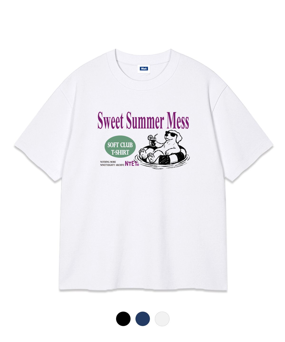 엔티이티(NTET) sweet smmer mess over fit t-shirt (3color)