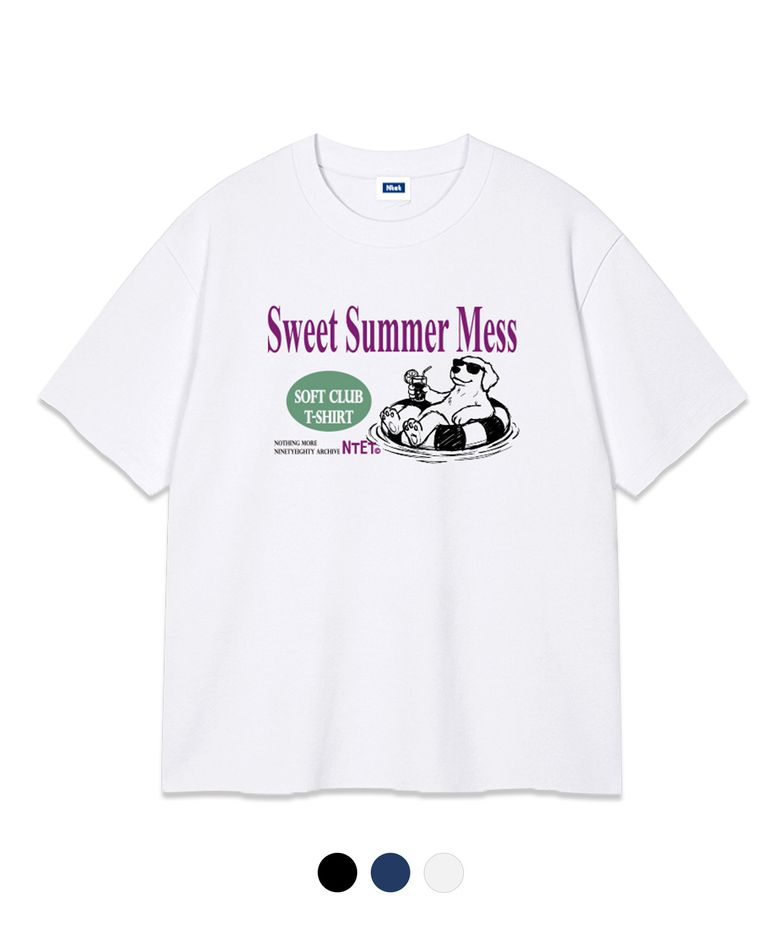 sweet smmer mess over fit t-shirt (3color)