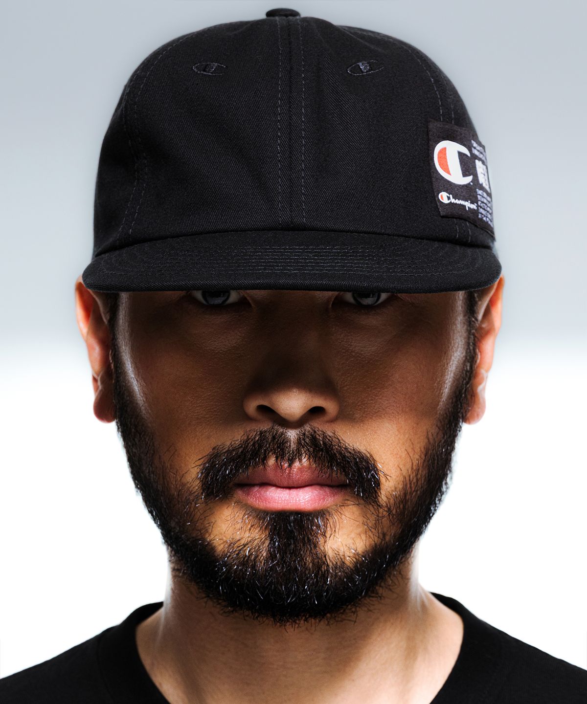 챔피온(CHAMPION) 챔피온 X 다크룸 스튜디오 6패널 볼캡 Black