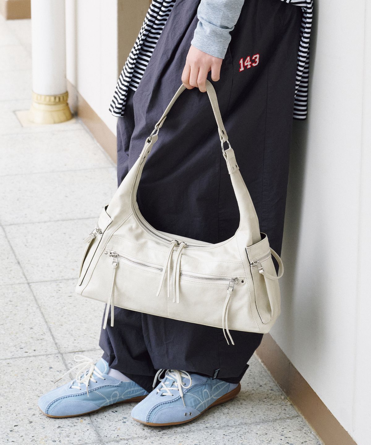 페넥(FENNEC) READY HOBO BAG - STONE IVORY