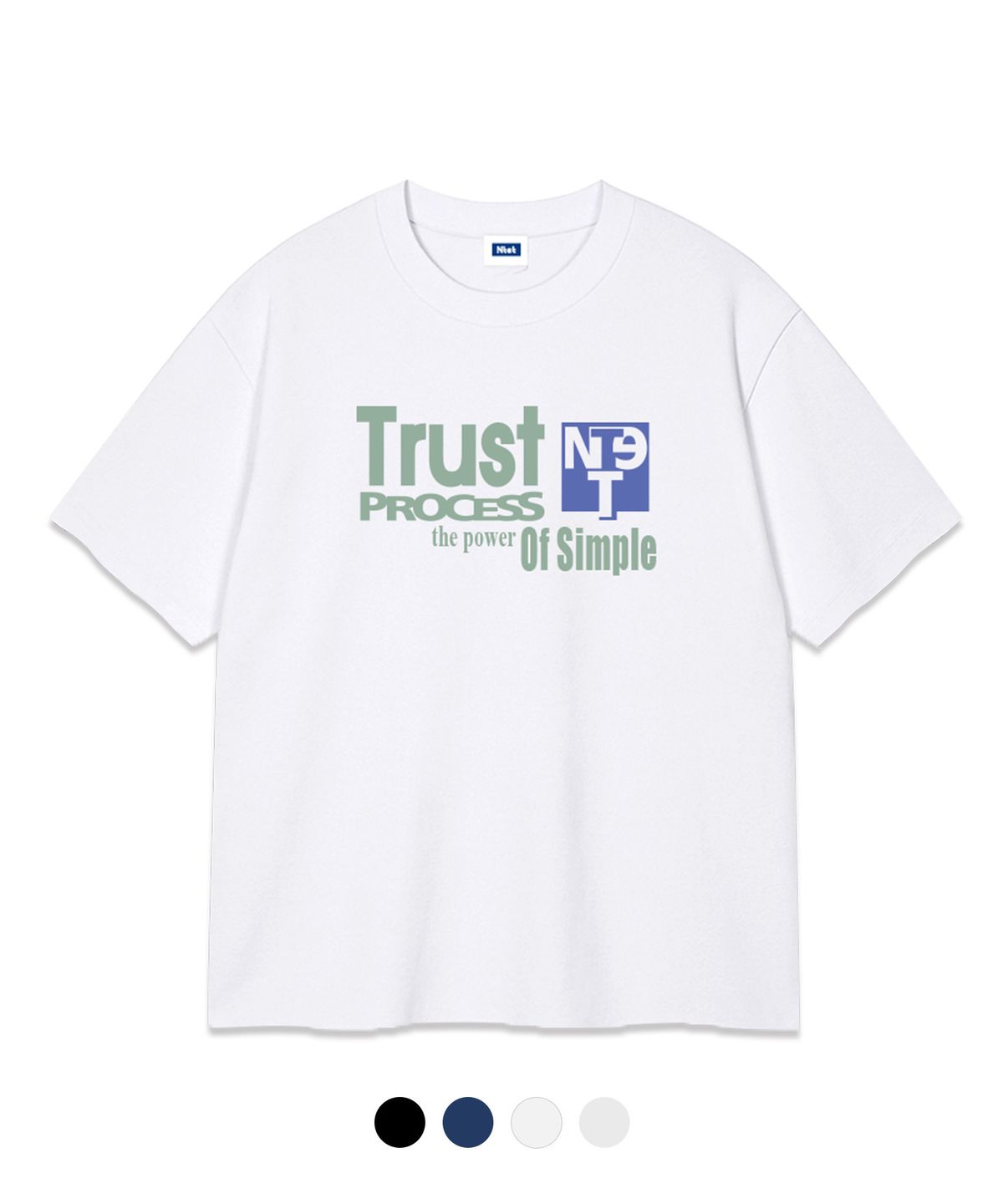 엔티이티(NTET) trust process over fit t-shirt (4color)