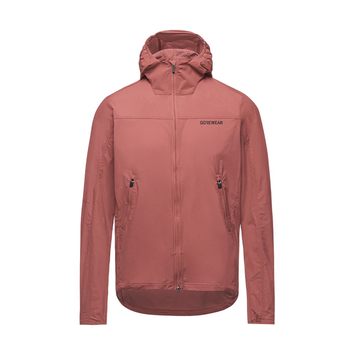 고어웨어(GOREWEAR) 펀플로우 후드 윈드브레이커 바람막이 자켓 - 랩 로즈 (남성용)