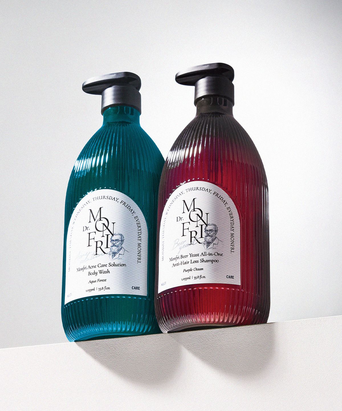 먼프리(MONFRI) [샴푸+여드름 바디워시세트] 맥주효모 탈모완화 샴푸 1059ml + 아크네 바디워시 1059ml