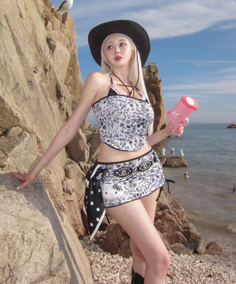Reversible Mini Skirt (Noir Black/Leopard)