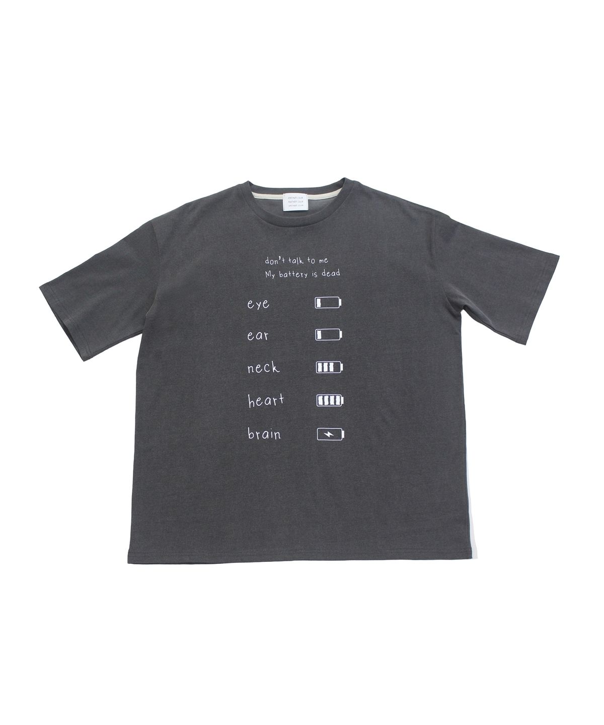 언어더컬러(ANOTHER COLOR) T-shirts for tired employee D/Gray