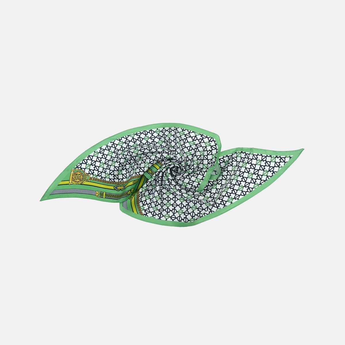 루이까또즈스카프(LOUIS QUATORZE SCARF) 미니이보르 실크  마름모 스카프