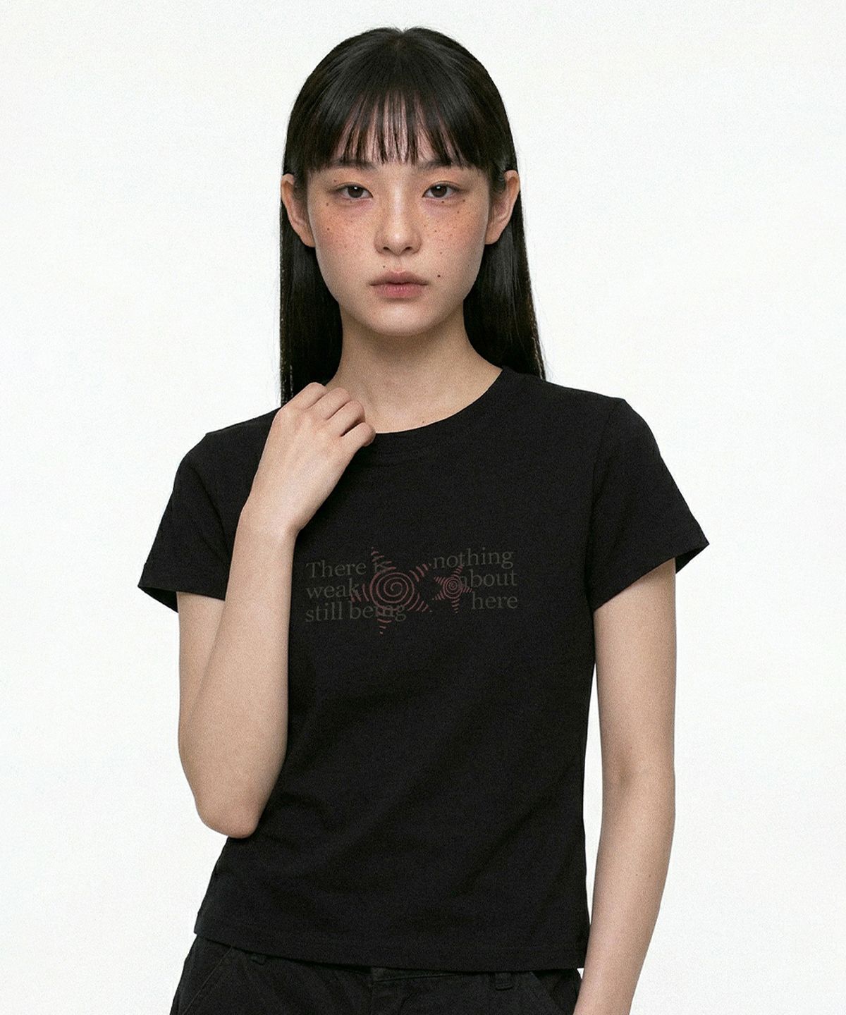 키치어리(KITSCHEERY) Loop Star T-shirt (Black)