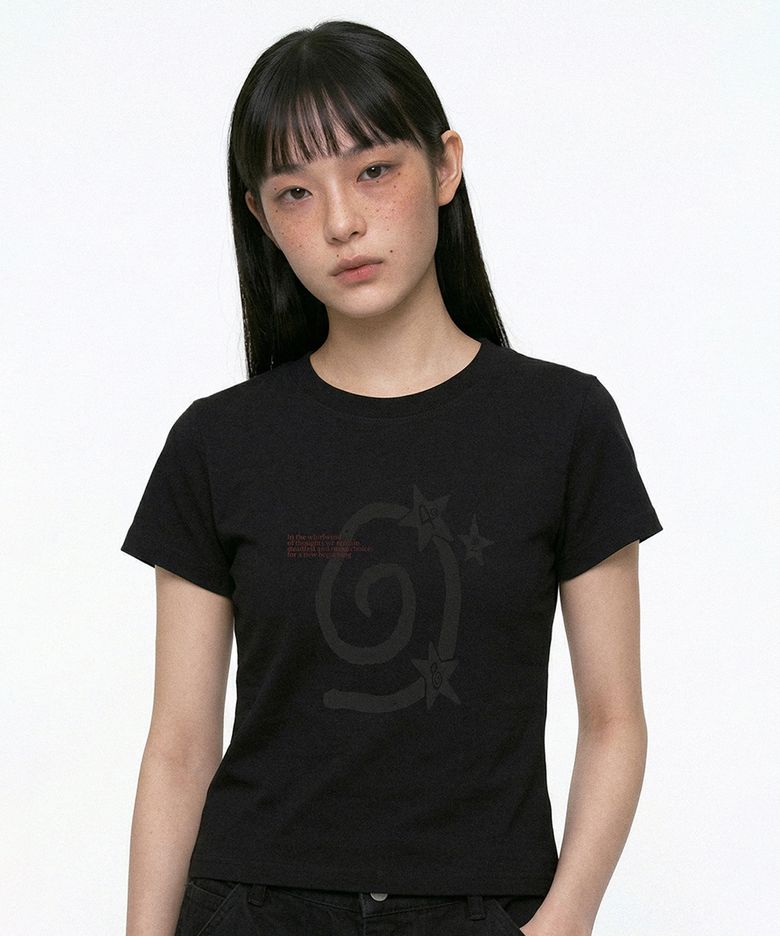 Swirl T-shirt (Black)