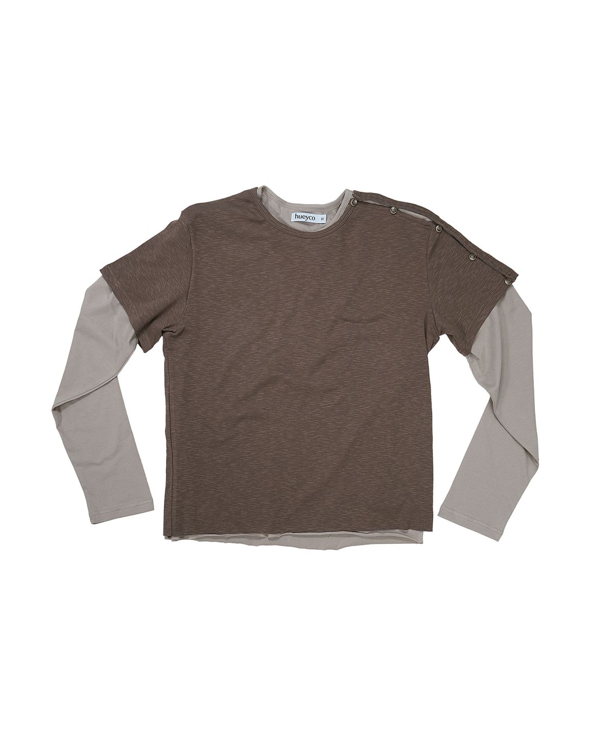 휴이(HUEY) Layered Sleeve Brown