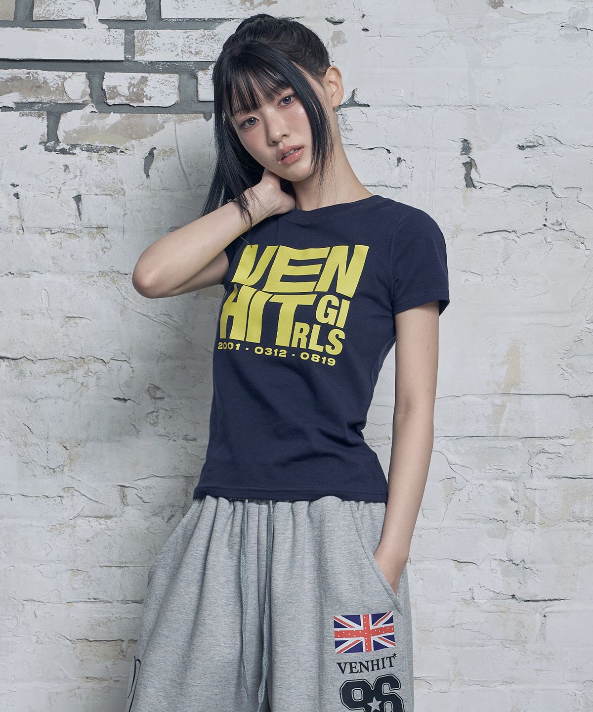 벤힛(VENHIT) VH GIRLS 슬림핏 반팔티