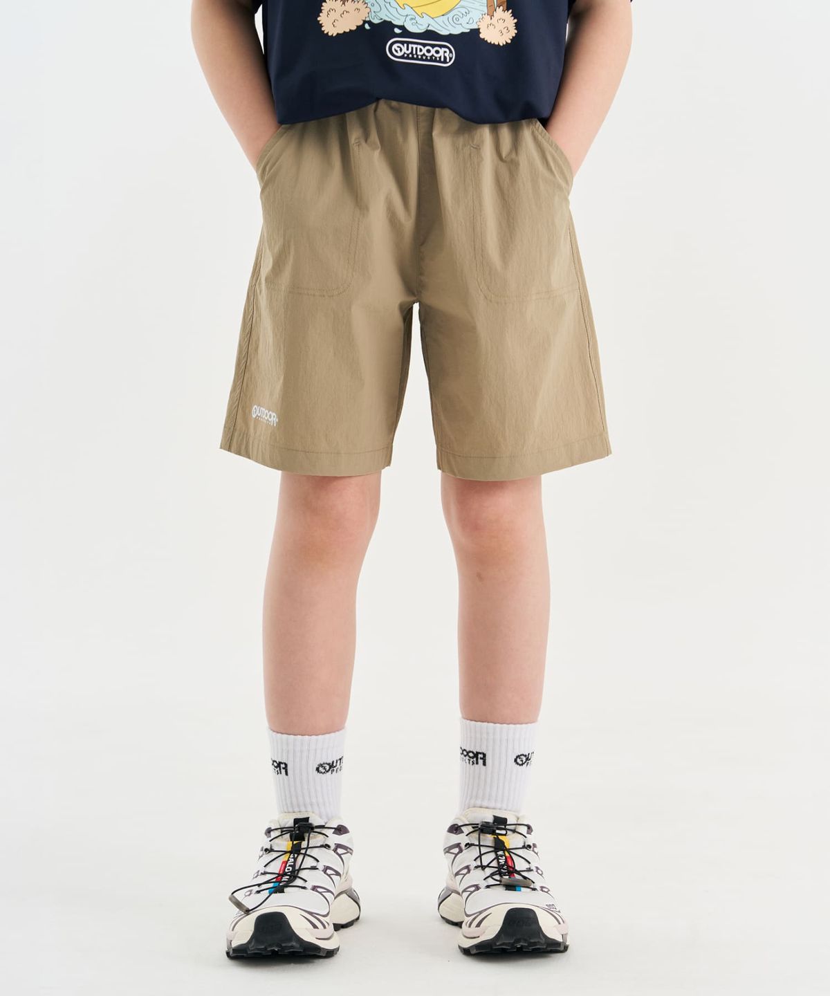 아웃도어 프로덕츠 키즈(OUTDOOR PRODUCTS KIDS) 쿨터치 우븐 쇼츠 (베이지) OD262BHP15_BEI